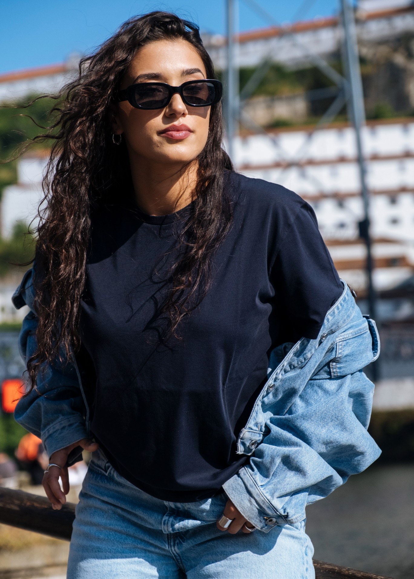 Genuine Supima® COTTON T-SHIRT Blue